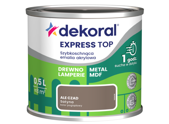 Szybkoschnąca emalia akrylowa EXPRESS TOP Ale czad 0,5 l Dekoral