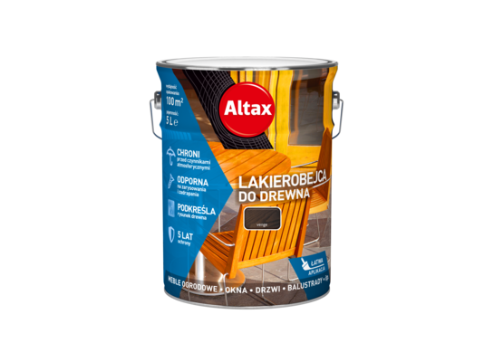 Lakierobejca do drewna 5 l venge Altax