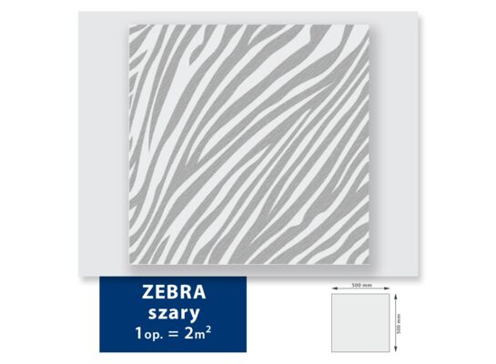 Kaseton sufitowy z polistyrenu Zebra 2 m² 50 x 50 cm DMS