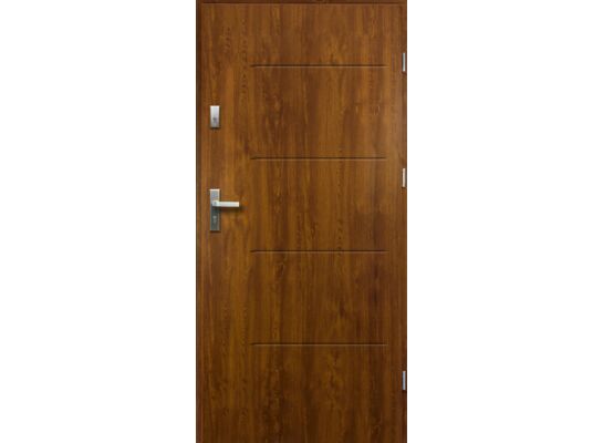 Drzwi zewnętrzne TYTAN pełne złoty dąb 80 prawe RADEX