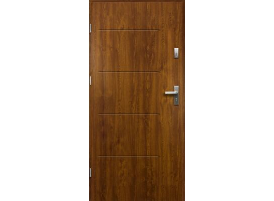 Drzwi zewnętrzne TYTAN pełne złoty dąb 90 lewe RADEX