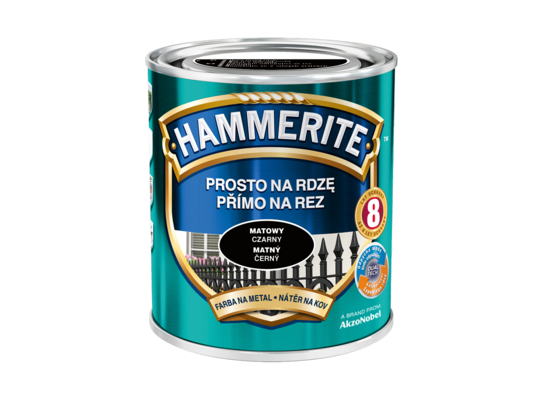 Farba Prosto Na Rdzę Czarny Matowy 0,7 l Hammerite