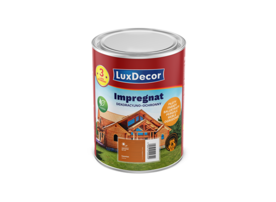 Impregnat akrylowy ochronno-dekoracyjny kasztan 1 l LuxDecor