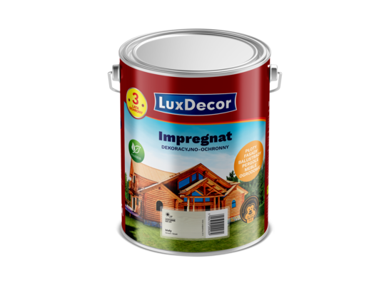 Impregnat akrylowy ochronno-dekoracyjny biały 5 l LuxDecor