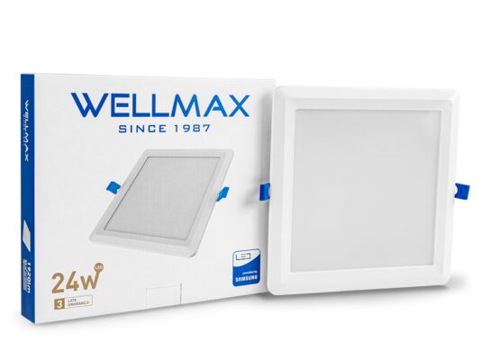 Oprawa ledowa Wellmax Samsung wpuszczana kwadratowa 24W 4000k
