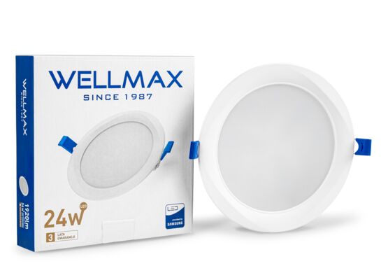 Oprawa ledowa Wellmax Samsung wpuszczana okrągła 24W 4000k