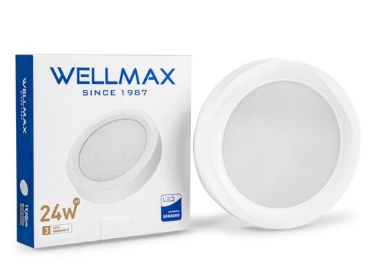 Oprawa ledowa Wellmax Samsung natynkowa okrągła 24W 4000k