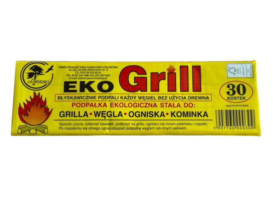 Podpałka 30 kostek 27 x 8 x 1,2 cm