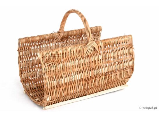 Kosz wiklinowy 6-453 50 x 33 x h25/40 cm jasny brąz
