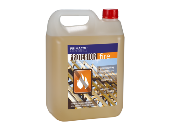 Impregnat do drewna Protektor fire bezbarwny 5 l Primacol Professional
