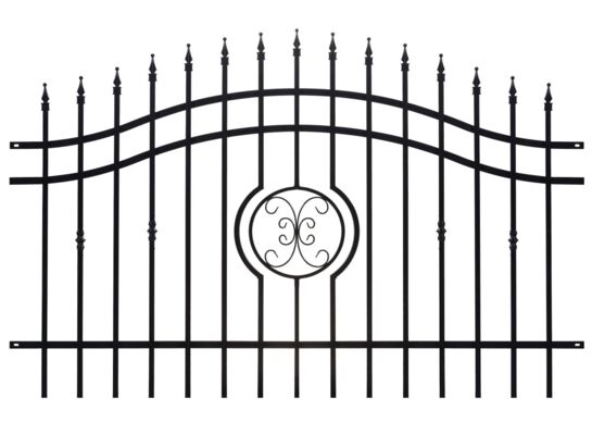 Przęsło Radek 200 x 110-128 cm czarne Polbram