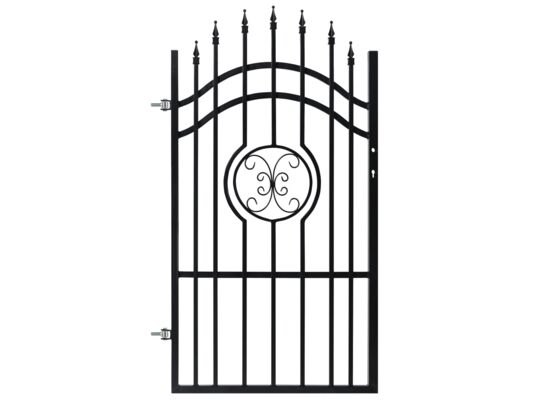 Furtka Radek czarna 90 x 140 - 160 cm lewa Polbram