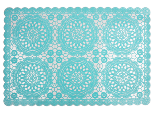 Podkładka BISETTE 44,5 x 30 cm turkusowa