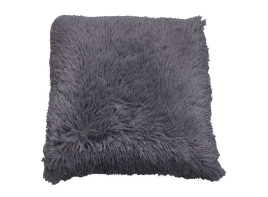 Poduszka SHAGGY 45 x 45 cm ciemnoszara