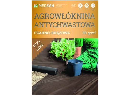 Agrowłóknina MR DUO-LINE 50 g brązowo-czarna 1,6 x 5 mb