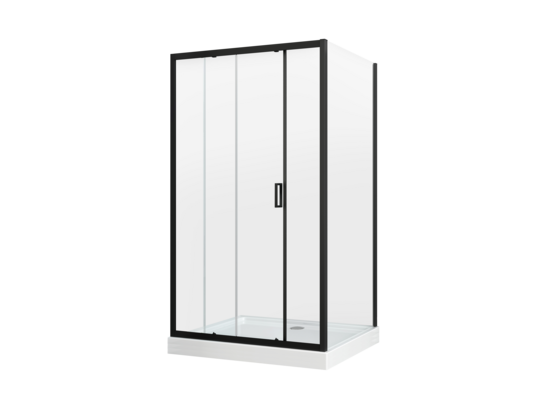 Kabina prysznicowa Doris Black 80 x 100 cm