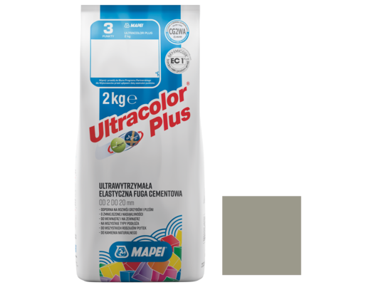 Fuga Ultracolor Plus 115 Szary rzeczny 2 kg MAPEI