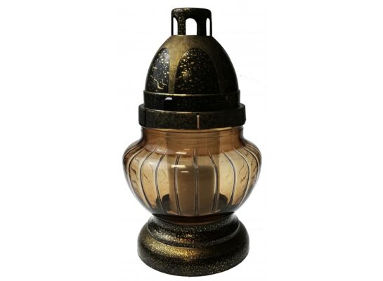 Znicz szklany LW P-76 22 cm złoty CIECIERSKI