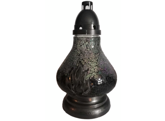 Znicz witraż mini karafa płomień FIREMINI4 33 cm