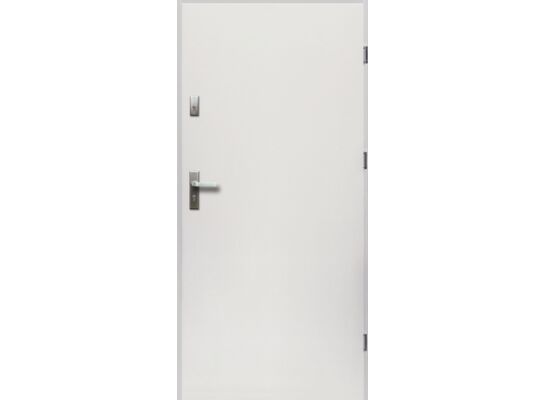 Drzwi zewnętrzne ARTEMIDA pełne białe 80 prawe RADEX