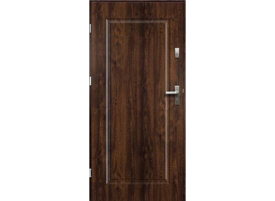 Drzwi zewnętrzne ALTEA pełne orzech 90 lewe RADEX