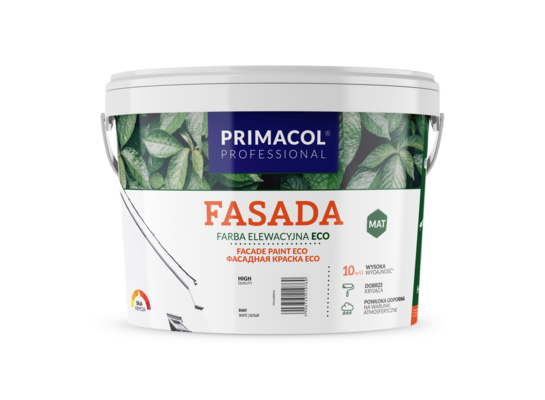 Farba elewacyjna Fasada ECO biały 10 l Primacol Professional