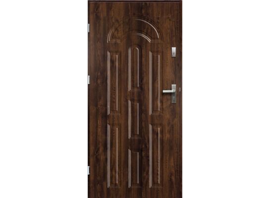 Drzwi zewnętrzne AURORA pełne orzech 80 lewe RADEX