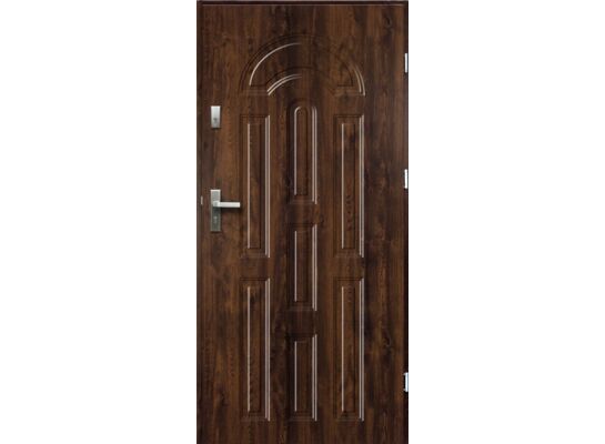 Drzwi zewnętrzne AURORA pełne orzech 80 prawe RADEX