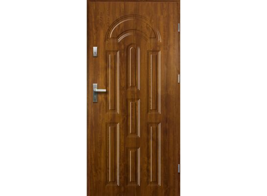 Drzwi zewnętrzne AURORA pełne złoty dąb 80 prawe RADEX