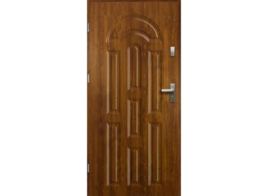 Drzwi zewnętrzne AURORA pełne złoty dąb 90 lewe RADEX