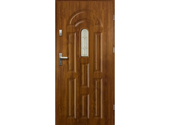 Drzwi zewnętrzne ERIS roco złoty dąb 80 prawe RADEX