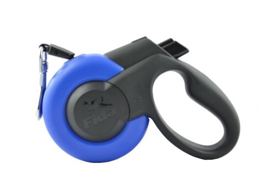Smycz automatyczna FIDA MARS niebiesko-czarna XS do 12 kg 3 m