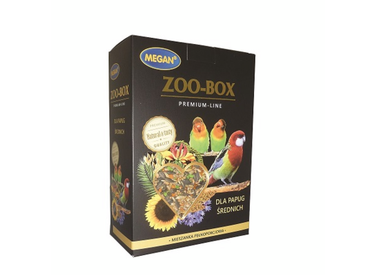 Karma dla papug średnich 750 g ZOOBOX PREMIUM