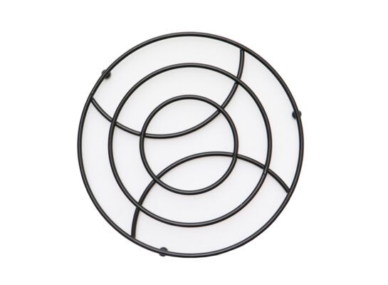 Podstawek okrągły druty czarny Gabano