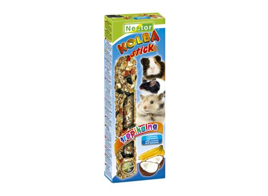 Kolba dla gryzoni i królików z owocami tropikalnymi i kokosem Nestor