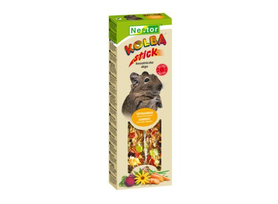 Kolba dla koszatniczek z topinamburem nasionami traw i warzywami Nestor