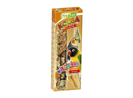 Kolba dla średnich papug z biszkoptami Nestor