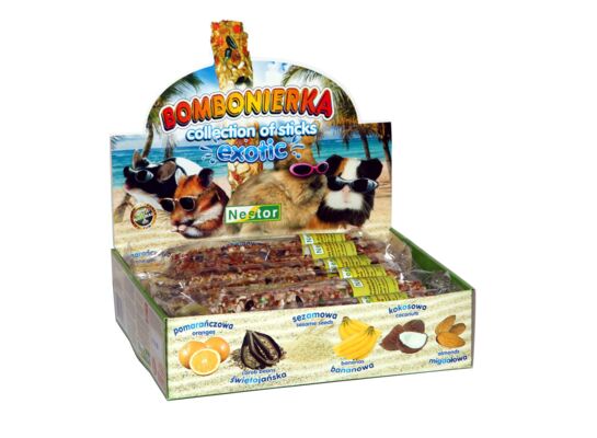 Bombonierka dla gryzoni i królików egzotyczna 690 g Nestor