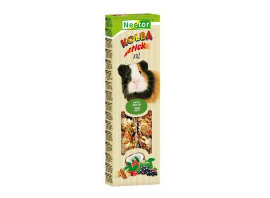 Kolba xxl dla dużych gryzoni i królików owocami i orzechami Nestor