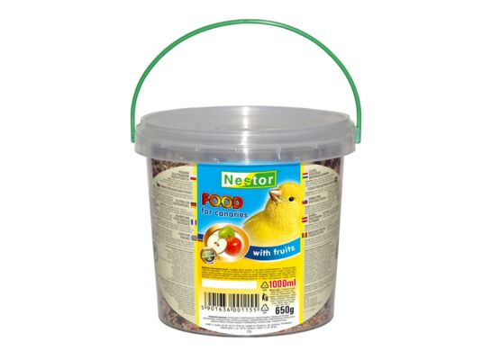 Pokarm dla kanarków owocowy – wiaderko 1000 ml Nestor