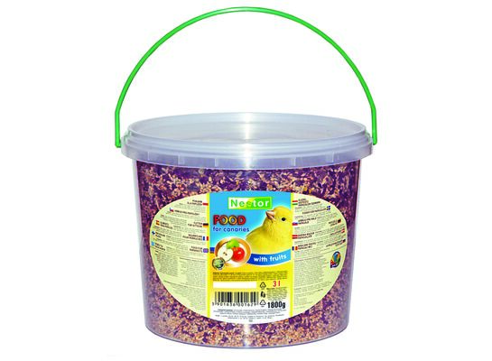 Pokarm dla kanarków owocowy – wiaderko 3000 ml Nestor