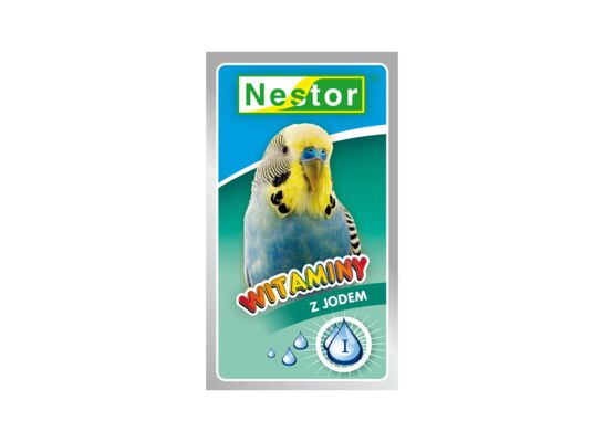 Witaminy dla małych papug z jodem 20 g Nestor