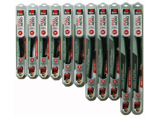 Pióro wycieraczki FULL AERO 560 mm 4Car (10 adapterów)