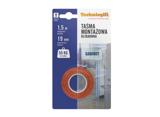 Taśma montażowa bezbarwna Technicqll
