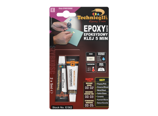 Klej epoksydowy 5 min 2 x 5 ml