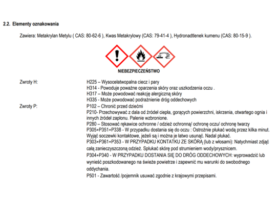 Klej metakrylowy 2 x 3 ml