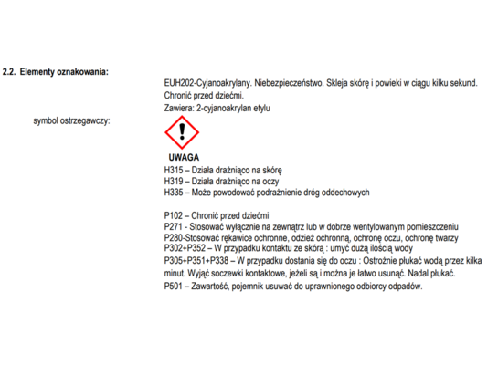 Klej sekundowy 5 g