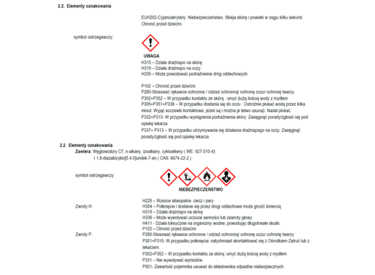 Klej do PP, PE, PTFE 8 g + 8 ml