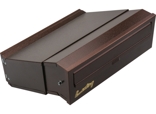 Skrzynka listy wmur 2-stronna antyk miedz