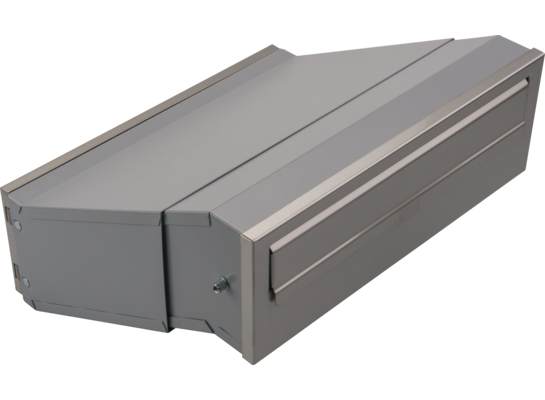 Skrzynka listy wmur 2-stronna nierdzewna